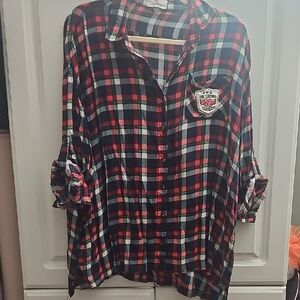 T2 Love Multicolor Plaid Shirt